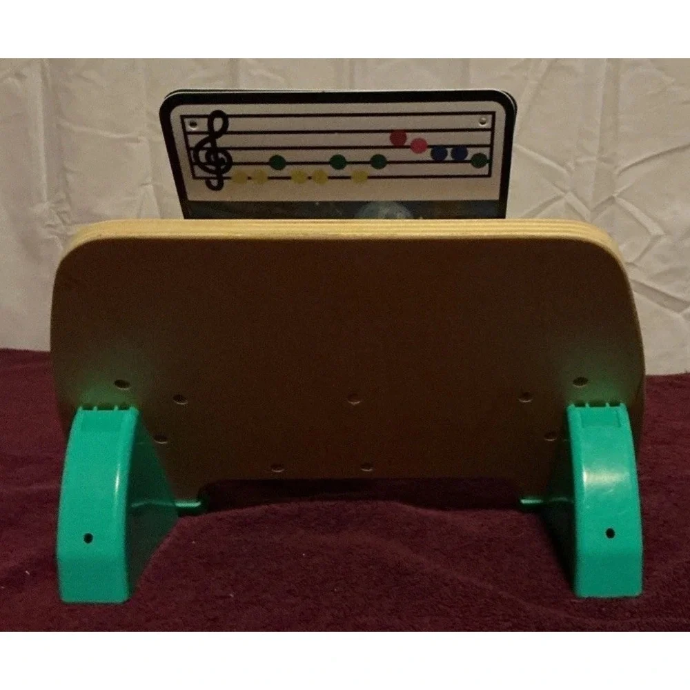 Baby Einstein Hape Wooden Keyboard Musical Toy with Song Cards Tested Works!